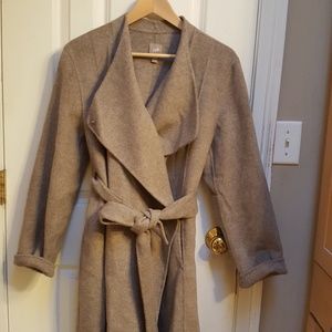 Felt trench coat
